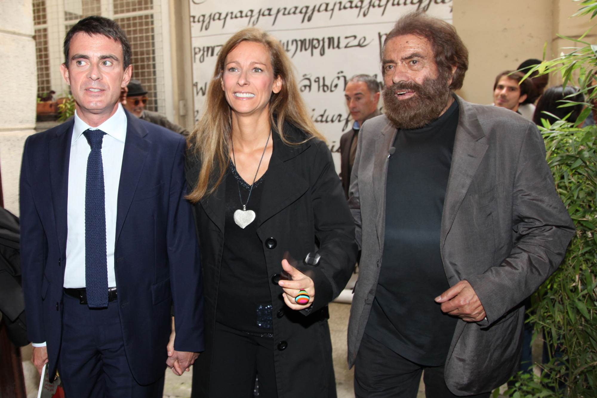 Manuel Valls et Anne Gravoin au Nouvel An juif Chez Marek Halter