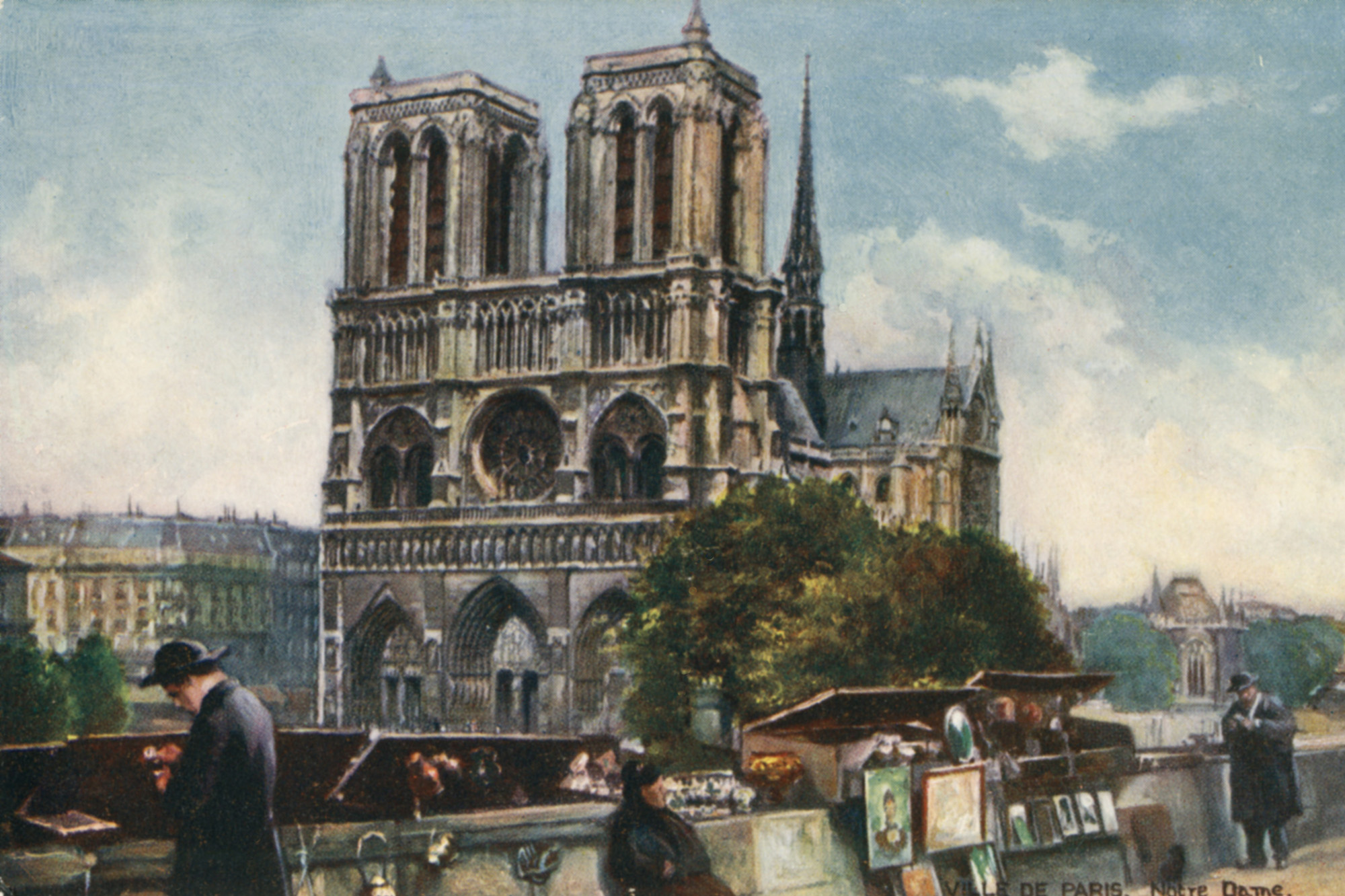 Париж 19 век собор Парижской Богоматери