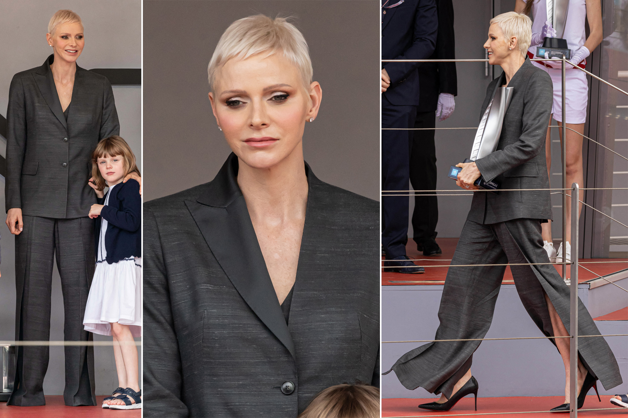 Royal Style – Charlene Of Monaco, Zoom On The Look Of Her Big Comeback ...