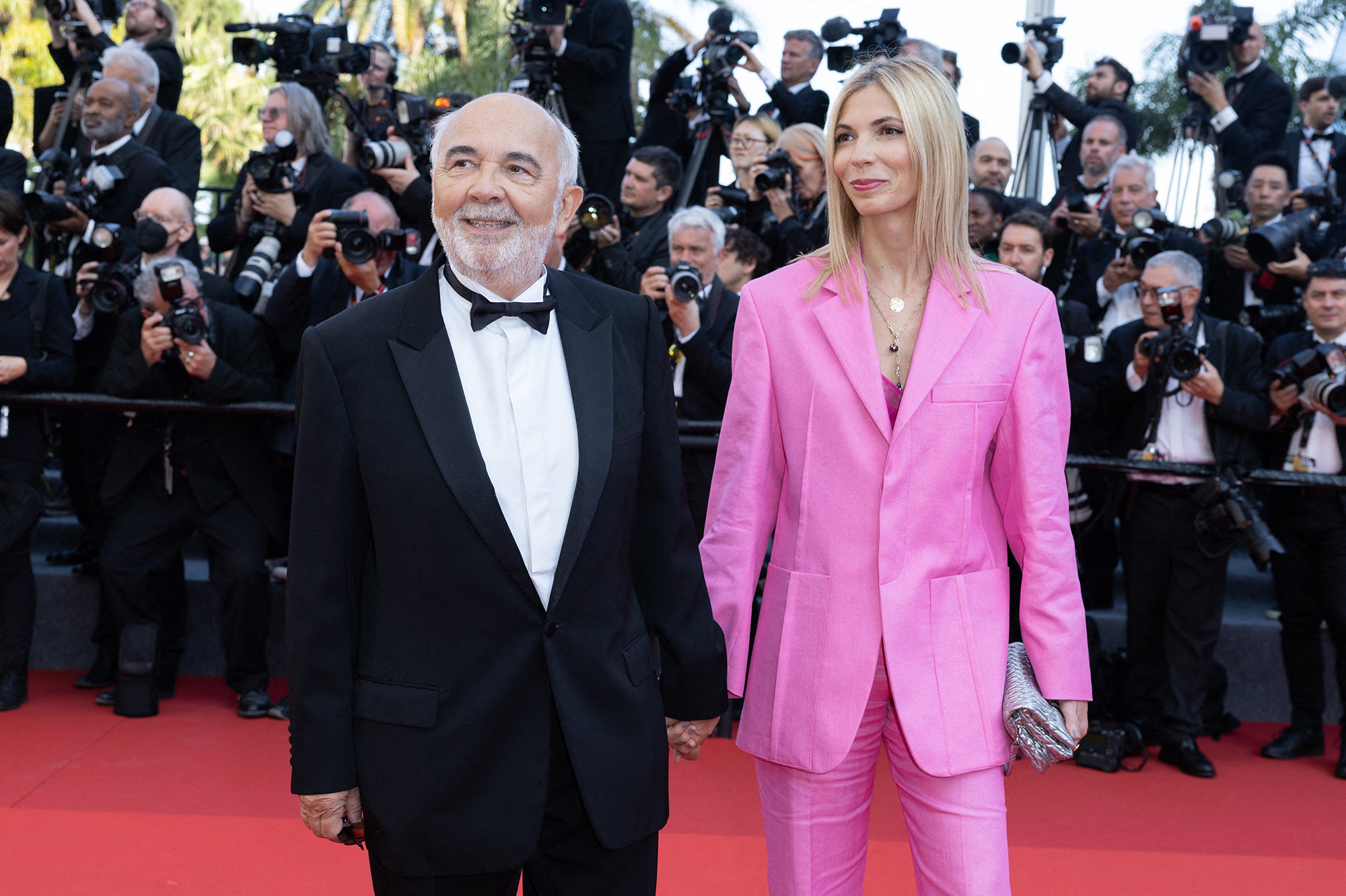 Gérard Jugnot et sa femme Patricia, rare sortie du couple sur le tapis rouge de Cannes