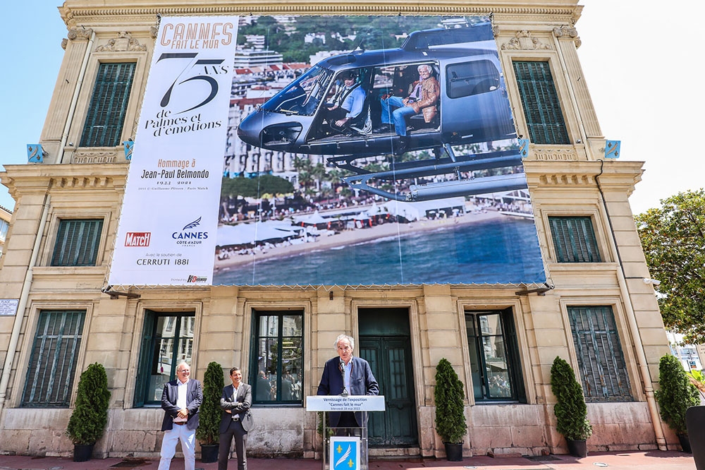 Cannes fait le mur avec Paris Match... et Jean-Paul Belmondo