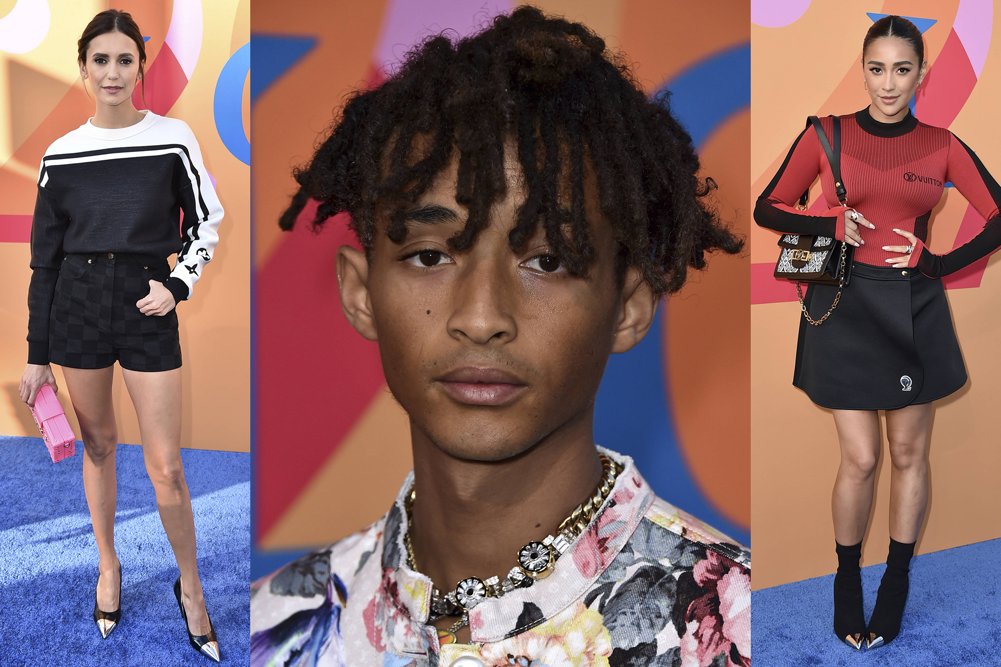 Jaden Smith with Nina Dobrev and Shay Mitchell for Louis Vuitton