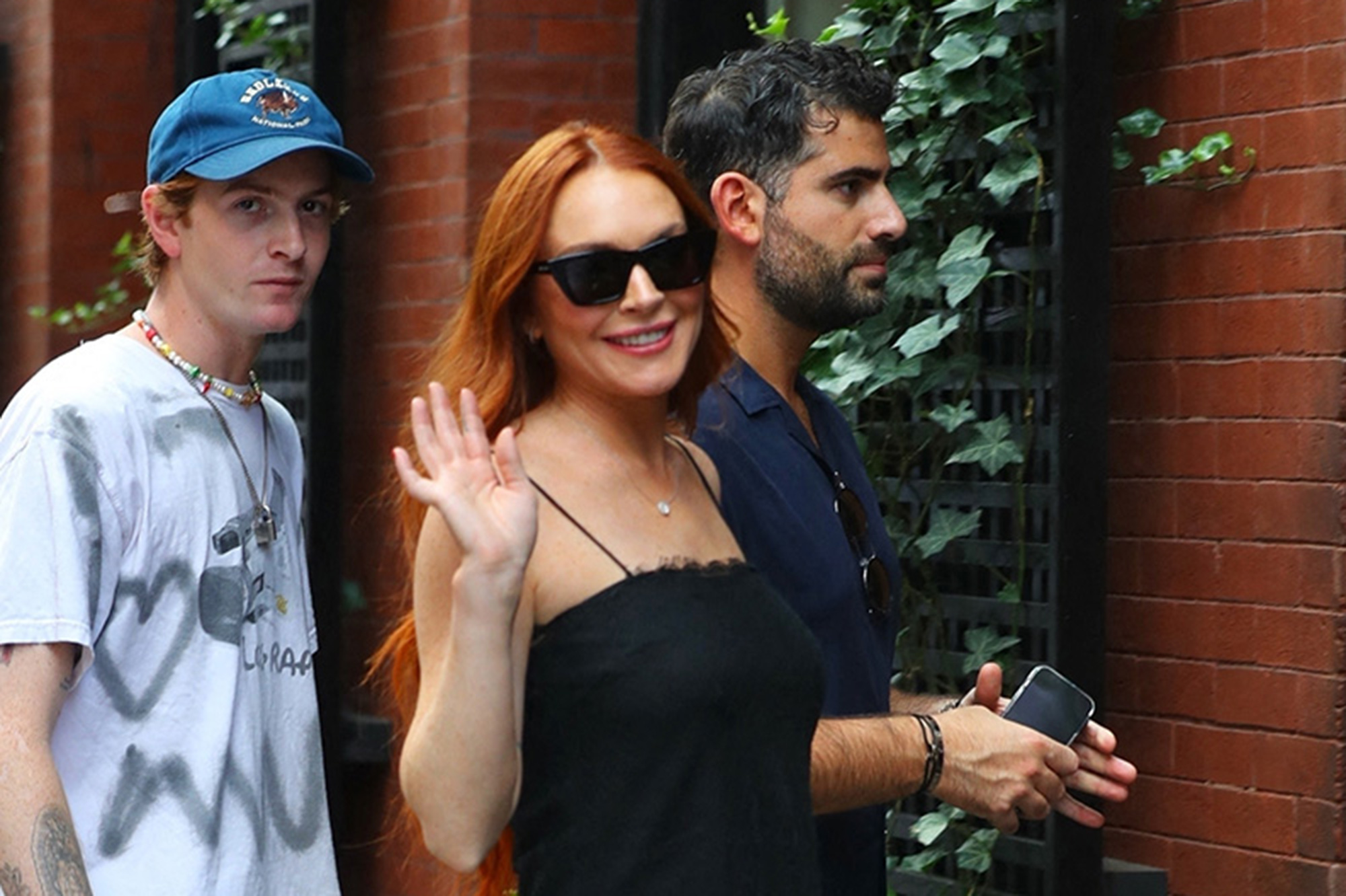 Lindsay Lohan, flamboyant return of the young bride in New York