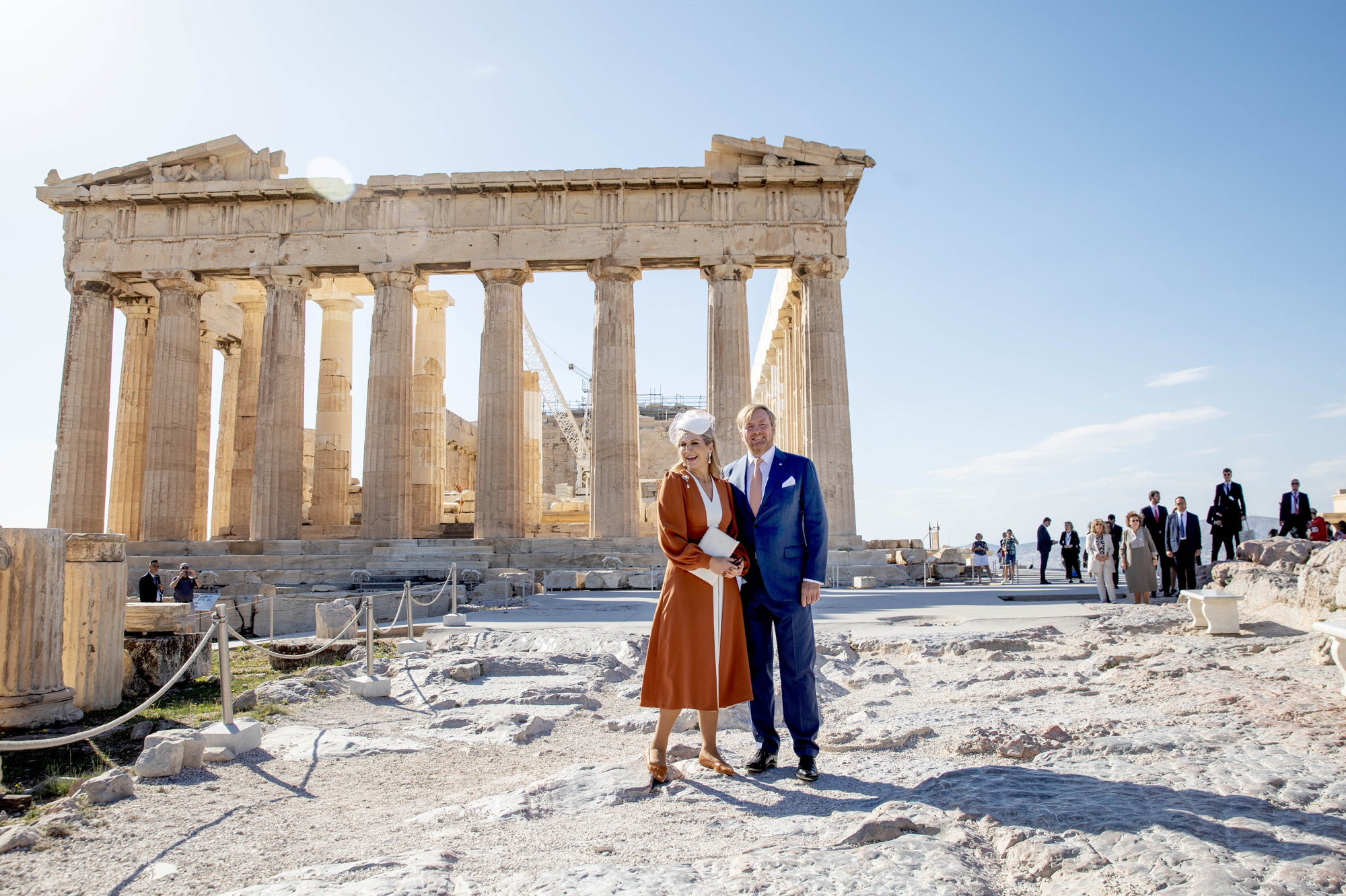 Koningin Maxima en koning Willem-Alexander, fijne kusjes uit Athene