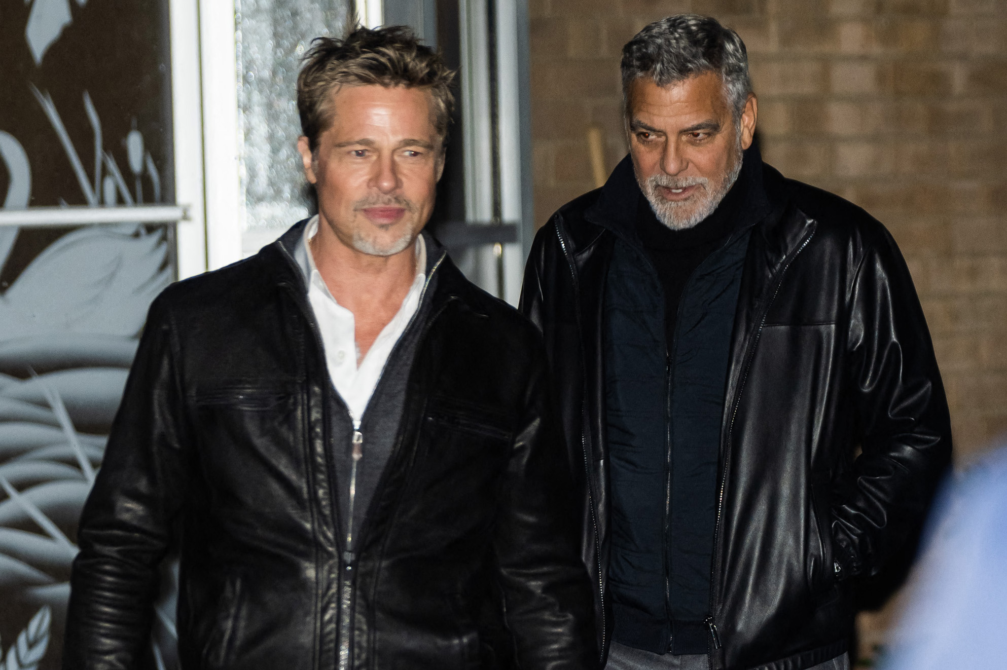 In New York, George Clooney and Brad Pitt won’t let go of each other